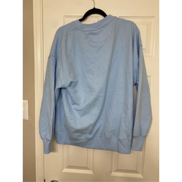 American Eagle NWT Oversized Thunderbird Graphic Sweatshirt Blue Sz Small MP $60 - Picture 11 of 14